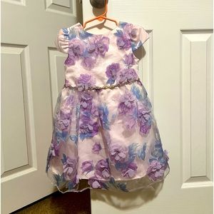 Rare Editions Purple Butterfly Dress.